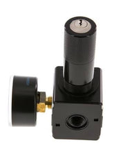 Präzisionsdruckregler G1/4'' 2100l/min 0.2-6.0bar/3-87psi Zink-Druckguss-Zylinderschloss Multifix 1