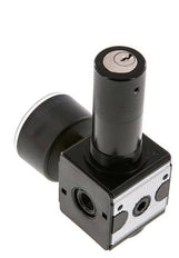 Präzisionsdruckregler G1/4'' 2100l/min 0.5-10.0bar/7-145psi Zink-Druckguss-Zylinderschloss Multifix 1