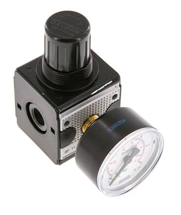 Präzisionsdruckregler G1/4'' 2100l/min 0.1-3.0bar/1-44psi Zinkdruckguss Multifix 1