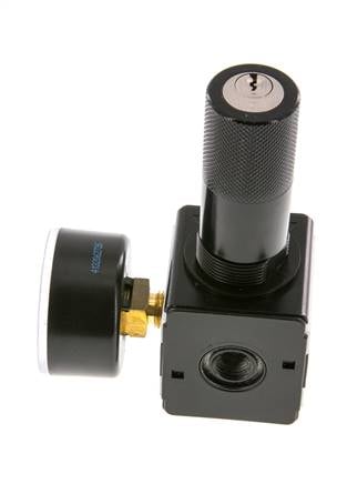 Druckregler G1/4'' 2100l/min 0.5-16.0bar/7-232psi Zink-Druckgusszylinder Verriegelung Multifix 1