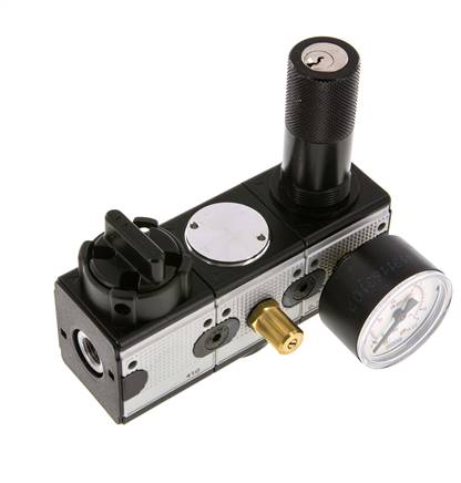 Druckregler G1/4'' 2100l/min 0.5-10.0bar/7-145psi Zinkdruckguss Sicherheit Multifix 1