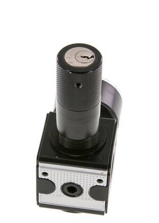 Druckregler G1/4'' 2100l/min 0.1-3.0bar/1-44psi Zink-Druckgusszylinder Verriegelung Multifix 1