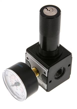 Druckregler G1/4'' 2100l/min 0.2-6.0bar/3-87psi Zink-Druckgusszylinder Verriegelung Multifix 1