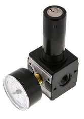 Druckregler G1/4'' 2100l/min 0.2-6.0bar/3-87psi Zink-Druckgusszylinder Verriegelung Multifix 1