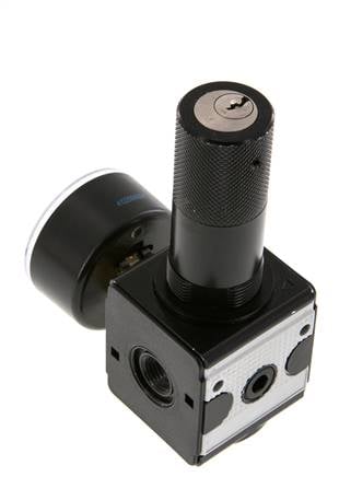 Druckregler G1/4'' 2100l/min 0.2-6.0bar/3-87psi Zink-Druckgusszylinder Verriegelung Multifix 1