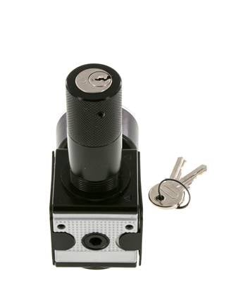 Druckregler G3/8'' 2100l/min 0,5-16,0bar/7-232psi Zylinderschloss Multifix 1