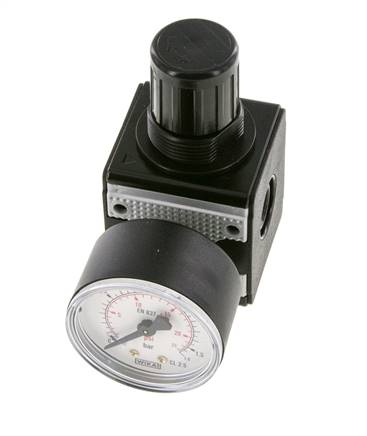 Druckregler G1/4'' 2100l/min 0.1-1.0bar/1-14psi Zinkdruckguss Multifix 1