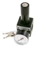 Druckregler G3/8'' 2100l/min 0,2-6,0bar/3-87psi Zylinderschloss Multifix 1