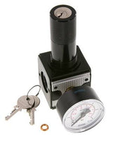 Druckregler G3/8'' 2100l/min 0,1-3,0bar/1-44psi Zylinderschloss Multifix 1
