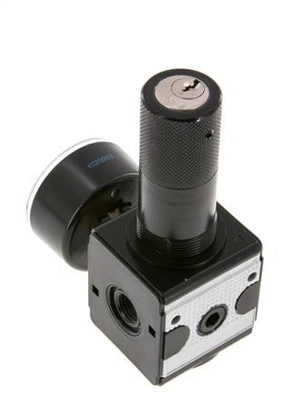 Druckregler G1/4'' 2100l/min 0.1-3.0bar/1-44psi Zink-Druckgusszylinder Verriegelung Multifix 1