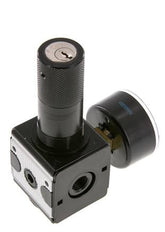 Druckregler G1/4'' 2100l/min 0.1-3.0bar/1-44psi Zink-Druckgusszylinder Verriegelung Multifix 1