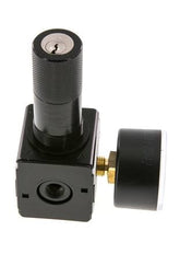 Druckregler G1/4'' 2100l/min 0.5-10.0bar/7-145psi Zinkdruckgusszylinder Verriegelung Multifix 1