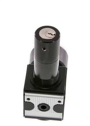 Druckregler G1/4'' 2100l/min 0.5-10.0bar/7-145psi Zinkdruckgusszylinder Verriegelung Multifix 1