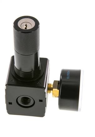 Druckregler G1/4'' 2100l/min 0.5-16.0bar/7-232psi Zink-Druckgusszylinder Verriegelung Multifix 1