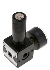 Druckregler G1/4'' 2100l/min 0.2-6.0bar/3-87psi Zink-Druckgusszylinder Verriegelung Multifix 1