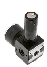 Druckregler G1/4'' 2100l/min 0.5-10.0bar/7-145psi Zinkdruckgusszylinder Verriegelung Multifix 1