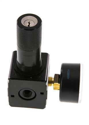 Druckregler G1/4'' 2100l/min 0.2-6.0bar/3-87psi Zink-Druckgusszylinder Verriegelung Multifix 1