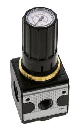 Druckregler für Sammelstückmontage G1/4'' 2250l/min 0.5-10.0bar/7-145psi Zinkdruckguss Multifix 1