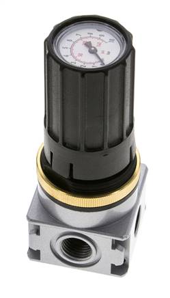 Druckregler für Sammelstückmontage G1/4''&1/8'' 1700l/min 0.2-6.0bar/3-87psi Zinkdruckguss Multifix 0