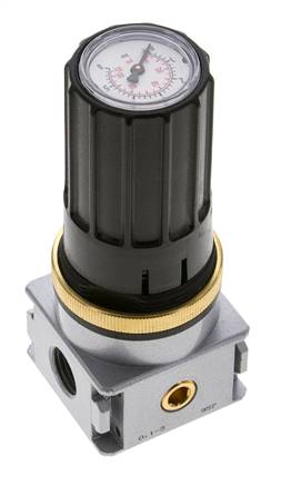 Druckregler für Sammelstückmontage G1/4''&1/8'' 1700l/min 0.1-3.0bar/1-44psi Zinkdruckguss Multifix 0