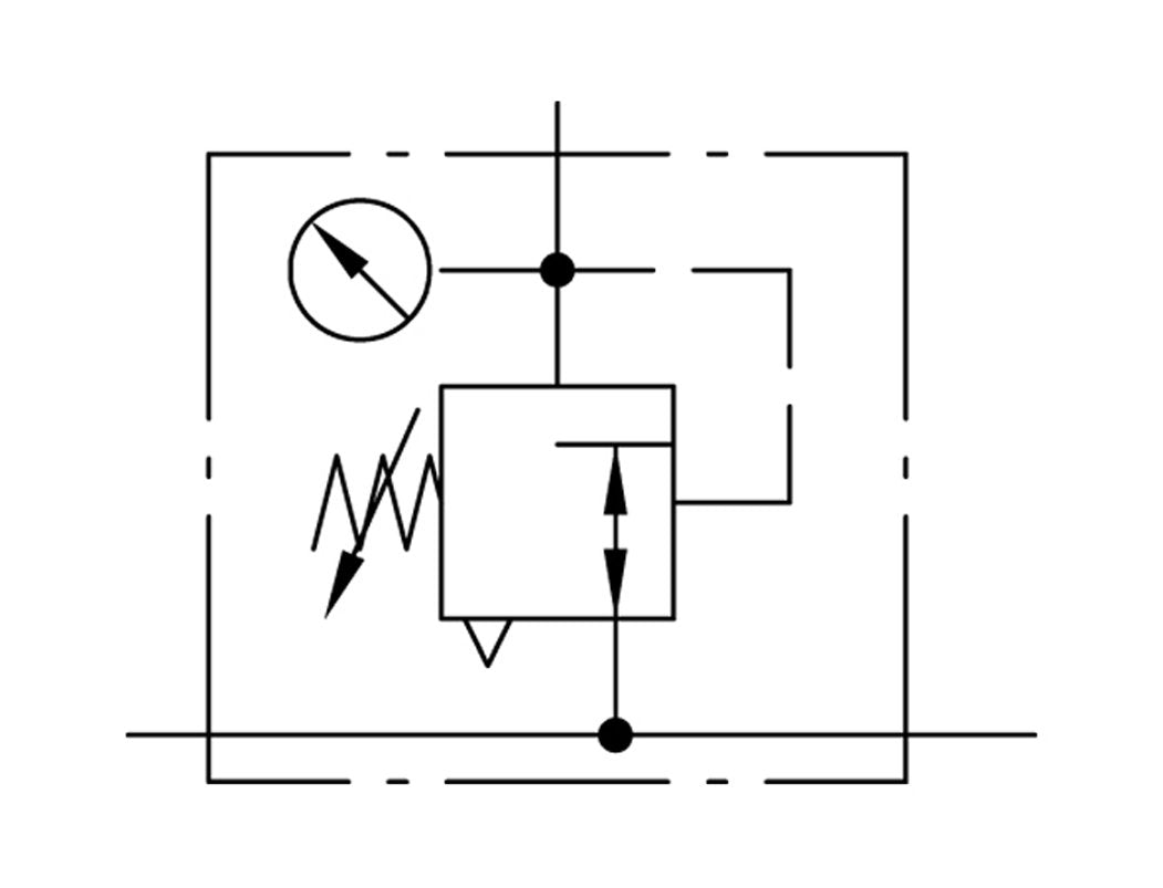 Druckregler für Sammelstückmontage G1/4'' 2250l/min 0.1-3.0bar/1-44psi Zinkdruckguss Multifix 1