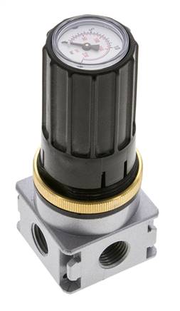 Druckregler für Sammelstückmontage G1/4''&1/8'' 1700l/min 0.5-10.0bar/7-145psi Zinkdruckguss Multifix 0