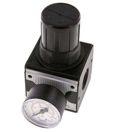 Präzisionsdruckregler G1/2'' 8700l/min 0.5-10.0bar/7-145psi Zinkdruckguss Multifix 2