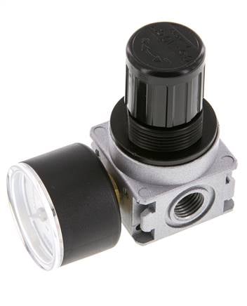 Druckregler G1/4'' 1450l/min 0.5-10.0bar/7-145psi Zinkdruckguss 40 mm Manometer Multifix 0