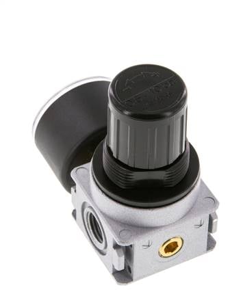 Druckregler G1/4'' 1450l/min 0.5-10.0bar/7-145psi Zinkdruckguss 40 mm Manometer Multifix 0