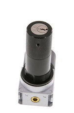 Druckregler G1/4'' 1450l/min 0.1-3.0bar/1-44psi Zinkdruckguss 40 mm Manometer Zylinderschloss Multifix 0