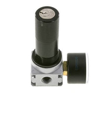 Druckregler G1/4'' 1450l/min 0.2-6.0bar/3-87psi Zinkdruckguss 40 mm Manometer Zylinderschloss Multifix 0