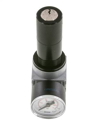 Druckregler G1/4'' 1450l/min 0.5-10.0bar/7-145psi Zink-Druckgusszylinder Schloss E-11 Multifix 0