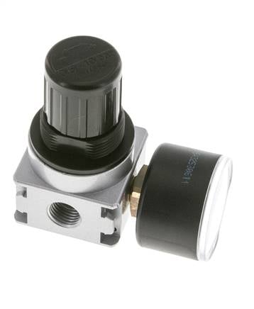 Druckregler für Sammelstückmontage G1/4'' 1450l/min 0.5-10.0bar/7-145psi Zinkdruckguss 40 mm Manometer Multifix 0