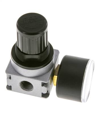 Druckregler für Sammelstückmontage G1/4'' 1450l/min 0.2-6.0bar/3-87psi Zinkdruckguss 40 mm Manometer Multifix 0