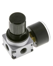 Druckregler für Sammelstückmontage G1/4'' 1450l/min 0.2-6.0bar/3-87psi Zinkdruckguss 40 mm Manometer Multifix 0