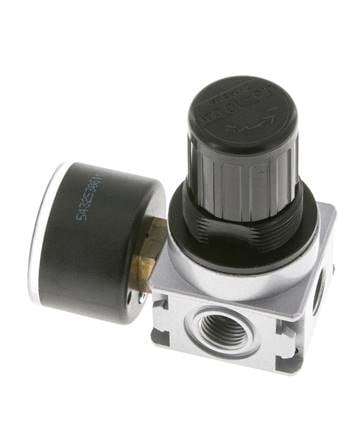 Druckregler für Sammelstückmontage G1/4'' 1450l/min 0.5-10.0bar/7-145psi Zinkdruckguss 40 mm Manometer Multifix 0