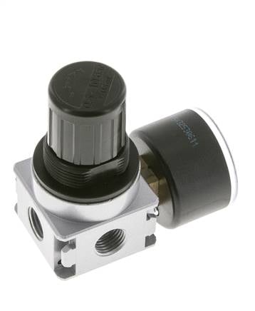 Druckregler für Sammelstückmontage G1/4'' 1450l/min 0.5-10.0bar/7-145psi Zinkdruckguss 40 mm Manometer Multifix 0