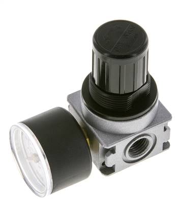 Druckregler für Sammelstückmontage G1/4'' 1450l/min 0.2-6.0bar/3-87psi Zinkdruckguss 40 mm Manometer Multifix 0