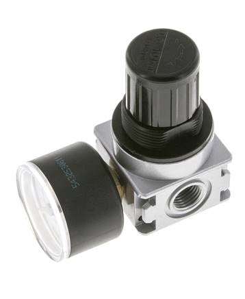 Druckregler für Sammelstückmontage G1/4'' 1450l/min 0.5-10.0bar/7-145psi Zinkdruckguss 40 mm Manometer Multifix 0