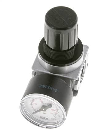Druckregler für Sammelstückmontage G1/4'' 1450l/min 0.5-10.0bar/7-145psi Zinkdruckguss 40 mm Manometer Multifix 0