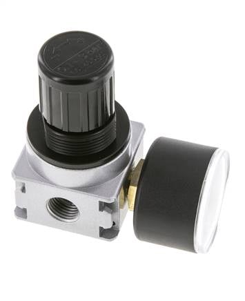 Druckregler für Sammelstückmontage G1/4'' 1450l/min 0.1-3.0bar/1-44psi Zinkdruckguss 40 mm Manometer Multifix 0