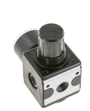 Druckregler für Sammelstückmontage G1/4'' 2250l/min 0.5-10.0bar/7-145psi Zinkdruckguss 40 mm Manometer Multifix 1
