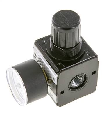 Druckregler für Sammelstückmontage G1/4'' 2250l/min 0.1-3.0bar/1-44psi Zinkdruckguss 40 mm Manometer Multifix 1