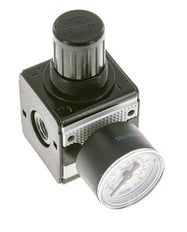 Druckregler für Sammelstückmontage G1/4'' 2250l/min 0.2-6.0bar/3-87psi Zinkdruckguss 40 mm Manometer Multifix 1