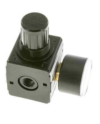 Druckregler für Sammelstückmontage G1/4'' 2250l/min 0.5-16.0bar/7-232psi Zink-Druckguss 40 mm Manometer Multifix 1