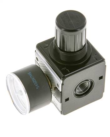 Druckregler für Sammelstückmontage G1/4'' 2250l/min 0.2-6.0bar/3-87psi Zinkdruckguss 40 mm Manometer Multifix 1