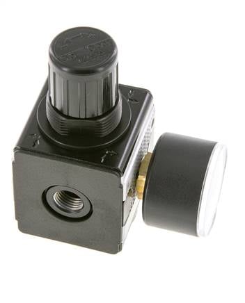 Druckregler für Sammelstückmontage G1/4'' 2250l/min 0.5-10.0bar/7-145psi Zinkdruckguss 40 mm Manometer Multifix 1