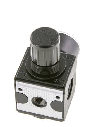 Druckregler für Sammelstückmontage G1/4'' 2250l/min 0.5-10.0bar/7-145psi Zinkdruckguss 40 mm Manometer Multifix 1