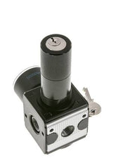 Druckregler für Sammelstückmontage G1/4'' 2250l/min 0.5-10.0bar/7-145psi Zinkdruckguss 40 mm Manometer Zylinderschloss Multifix 1