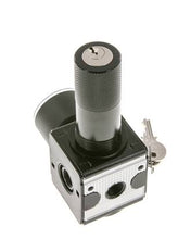 Druckregler für Sammelstückmontage G1/4'' 2250l/min 0.5-16.0bar/7-232psi Zink-Druckguss 40 mm Manometer Zylinderschloss Multifix 1